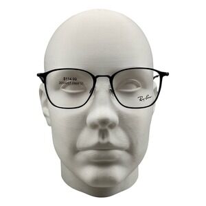 Ray-Ban RB6466 2904 Black Square Eyeglasses Frames 51-19-145 Metal Mens Womens